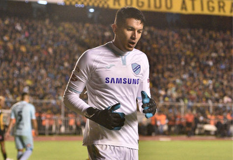 Saidt Mustafá, arquero del club Bolívar. Foto: Archivo-La Razón