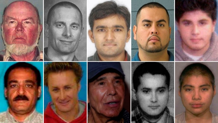 Los 10 fugitivos más buscados por el FBI