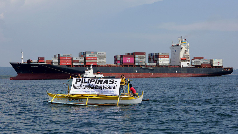 Filipinas envía de vuelta a Canadá miles de toneladas de basura con un mensaje de 