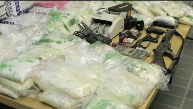 Paquetes confiscados de metanfetamina (Foto: Archivo)