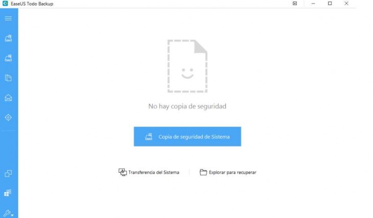 Interfaz principal del sistema