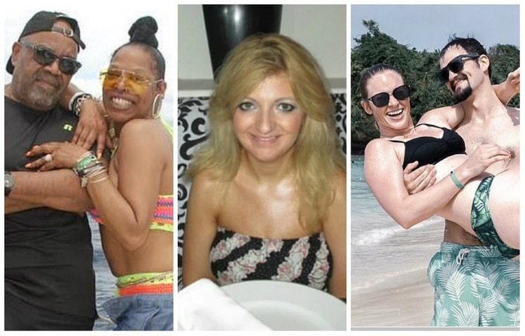 Cynthia Day y Nathaniel Holmes (izquierda) murieron en el resort cinco días después que Miranda (centro). Hace un año, Kaylynn Knull y Tom Schwander sufrieron una intoxicación en el mismo hotel por una exposición a químicos (Foto: Facebook/Facebook/Instagram)