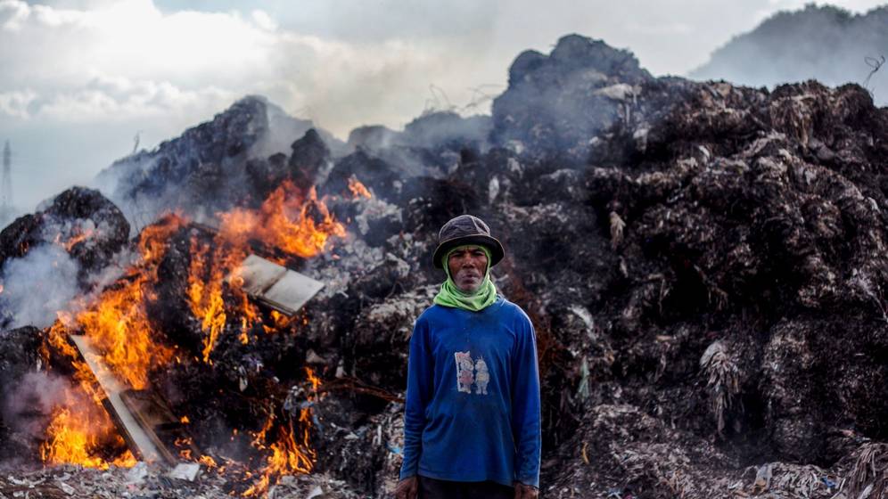 Foto: Desechos de plÃ¡stico en Indonesia. (EFE)