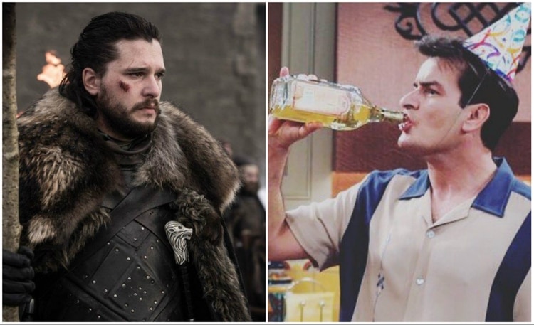 Kit Harington y Charlie Sheen obtuvieron los papeles más importantes de su carrera, pero eso también los llevó a los excesos (Instagram)