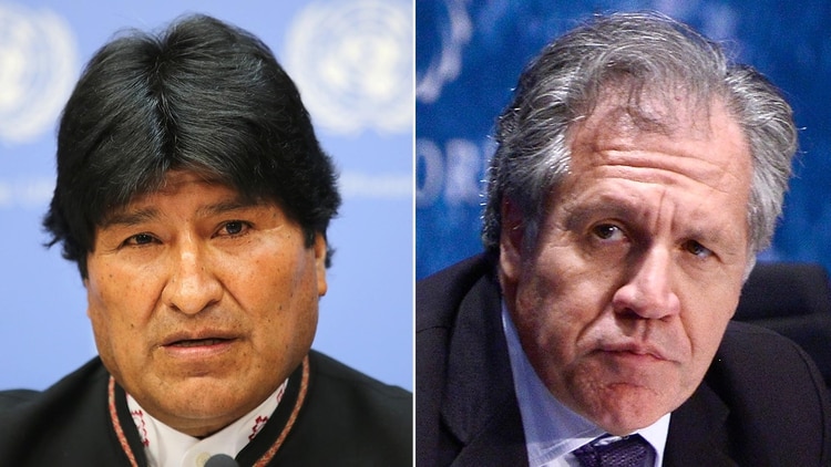 Evo Morales y Luis Almagro