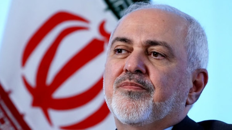 El canciller iraní Mohammad Javad Zarif durante una entrevista en Nueva York el 24 de abril de 2019. (Reuters)