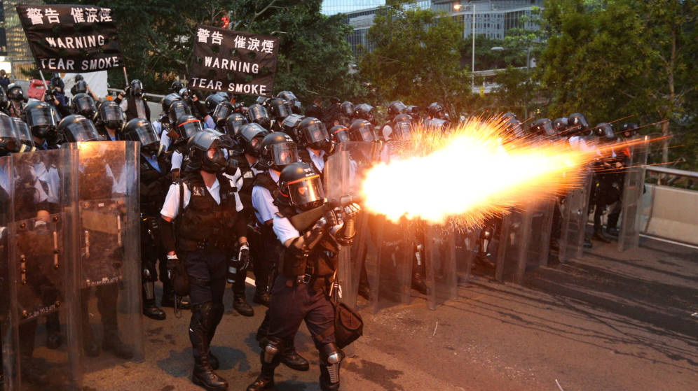 Foto: Protestas en Hong Kong este miÃ©rcoles. (Reuters)