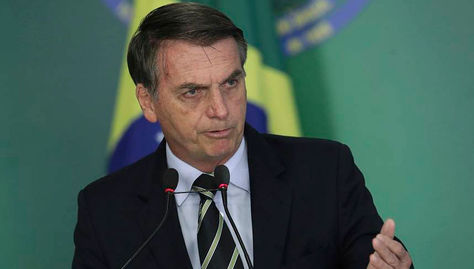 El presidente brasileño Jair Bolsonaro.