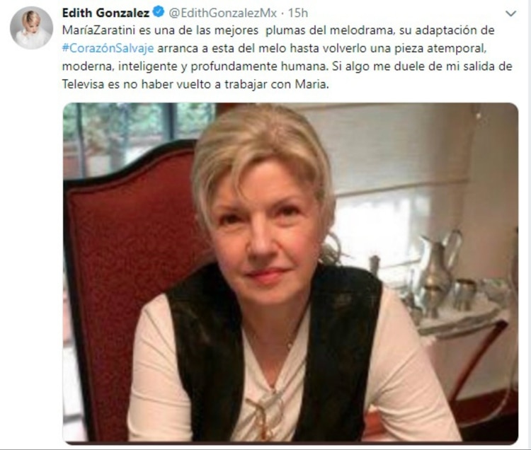 Twitter de Edith González