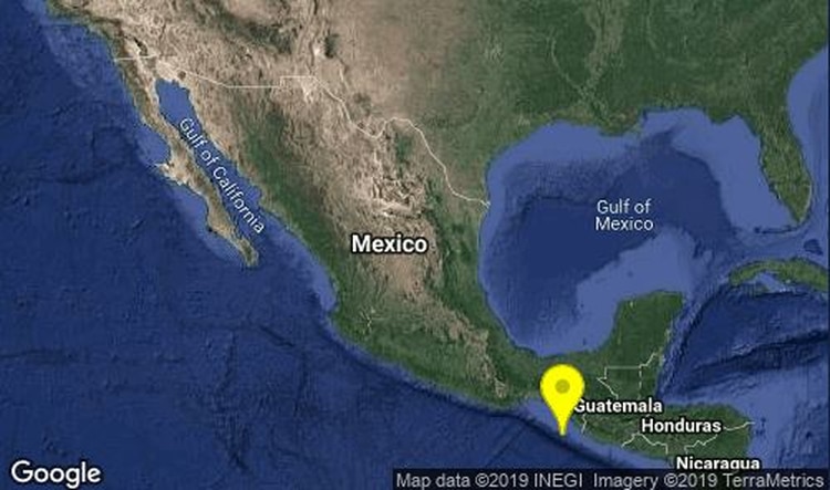 El Servicio Sismológico Nacional (SSN) reportó que este viernes han ocurrido varios sismos en Huixtla, comunidad de Chiapas, al sureste de México. El más alto fue de magnitud 5.0. (Foto: SSN)