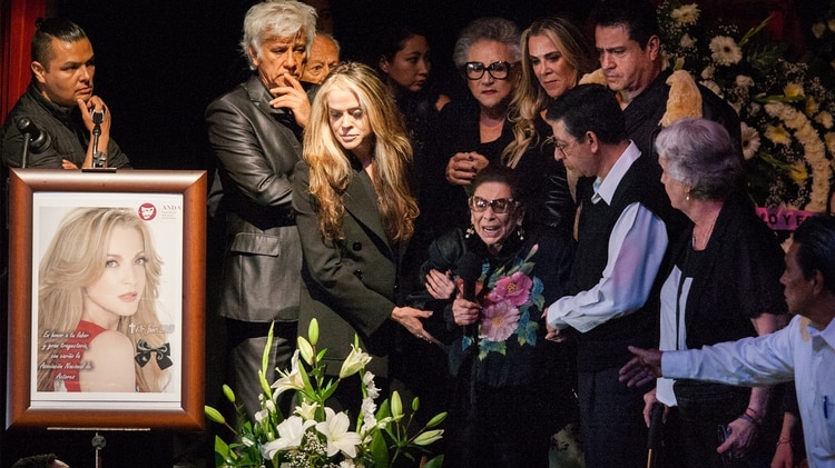 Ofelia Fuentes, madre de la actriz conmovió a los presentes con sus desgarradoras palabras (Foto: Galo Cabañas- Cuartoscuro)