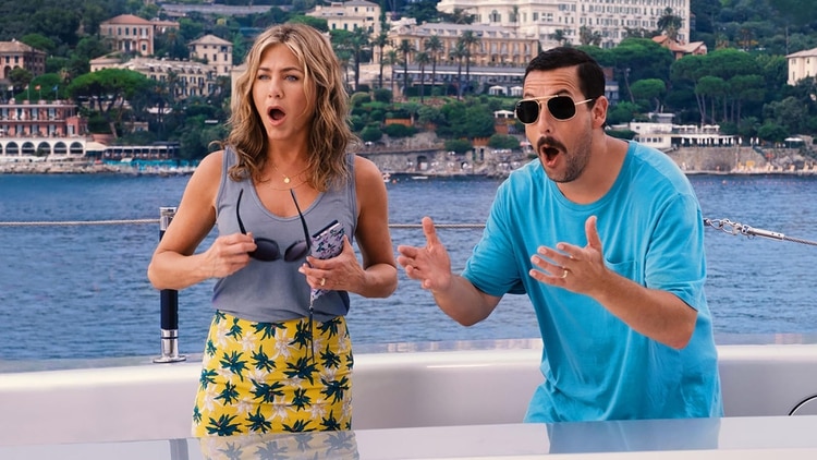 Jennifer Aniston y Adam Sandler, el dúo exitoso detrás de la comedia “Murder Mystery” de Netflix
