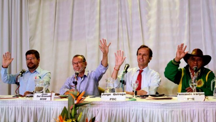 El debate presidencial de 2014 en Bolivia, al que no asistió Evo Morales (Reuters)