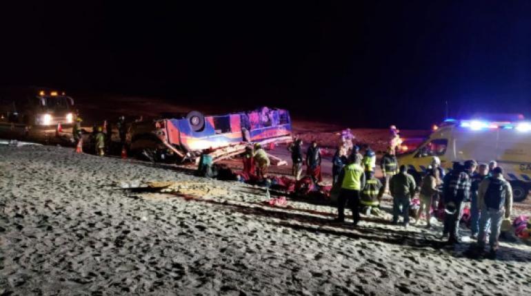 Bus volcado. | Foto ilustrativa | Agencias