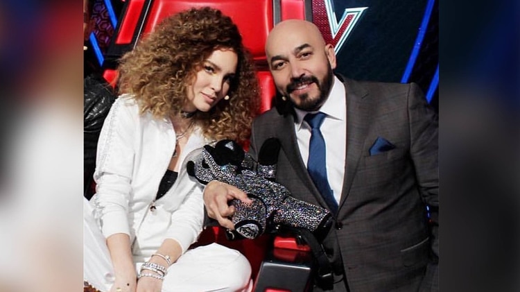 Belinda y Lupillo RIvera trabajan juntos en La Voz de TV Azteca (Foto: Instagram)