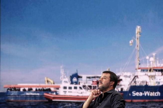 El vicepresidente del Gobierno y ministro de Interior italiano, Matteo Salvini. (EFE)