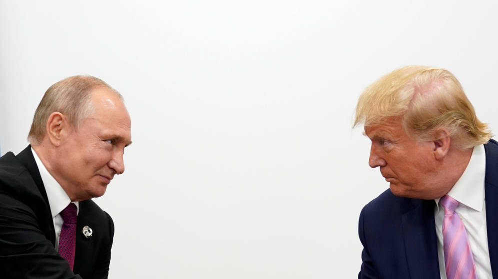 Foto: Trump y Putin durante su reuniÃ³n en el G20. (Reuters)
