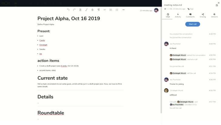 NextcloudText