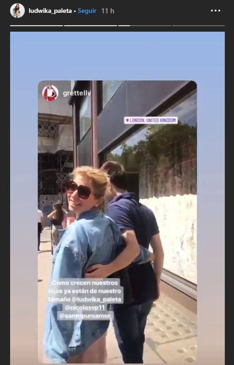 Ludwika abrazaba a su hijo en Londres (Foto: Instagram)