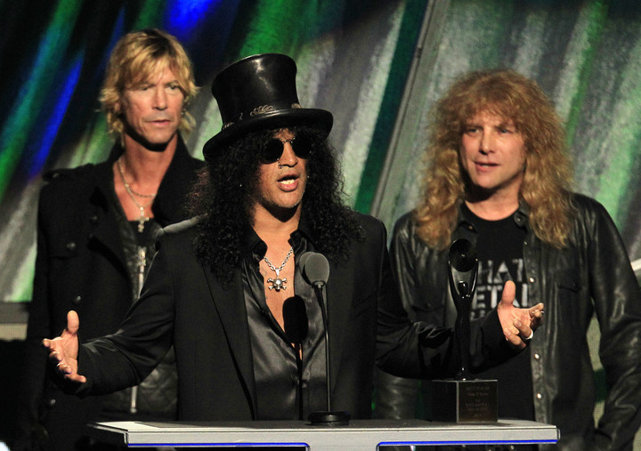 Steven Adler participó, junto a Slash y Duff McKagan, del ingreso de Guns N