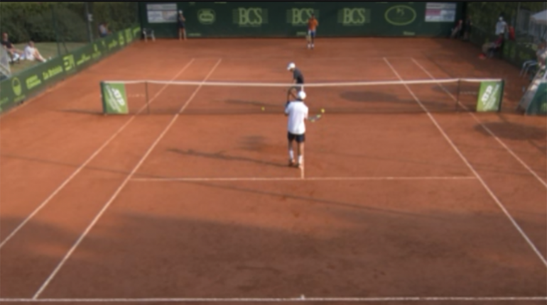 El tenista Hugo Dellien se enfrenta al español Tommy Robredo. | Captura de pantalla