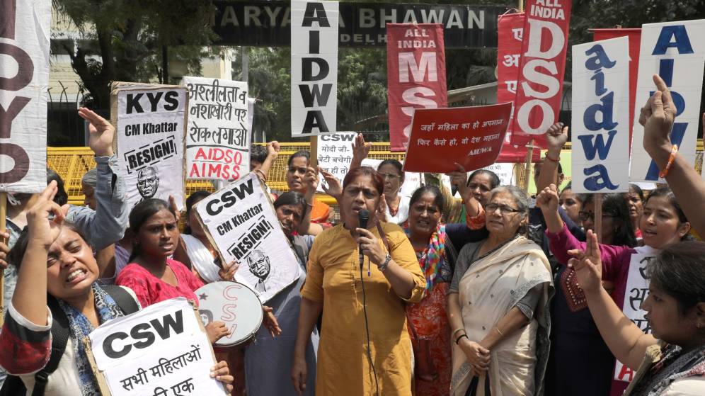 Foto: Protestas contra las violaciones en la India. (EFE)