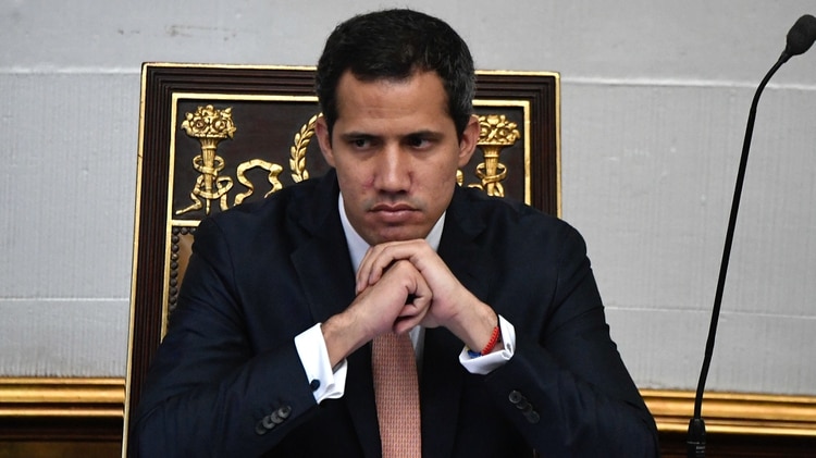 Juan Guaidó, lider de la Asamblea Nacional y presidente interino de Venezuela (Photo by Federico PARRA / AFP)