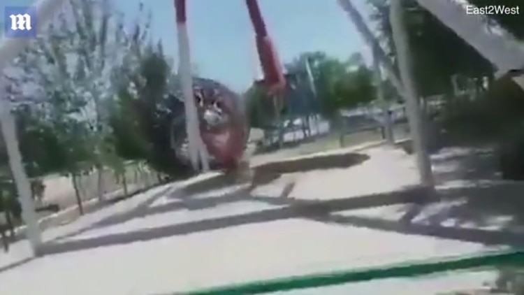 La tragedia se apoderó del parque de diversiones Istiklol en Jizzakh, una ciudad del ex estado soviético de Uzbekistán (Foto: captura de pantalla)