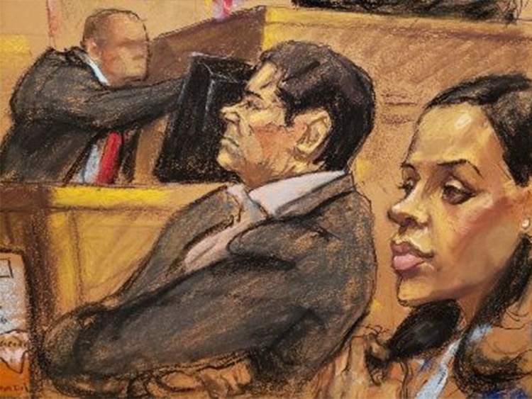 Joaquín “El Chapo” Guzmán y su esposa Emma Coronel (Crédito: EFE)