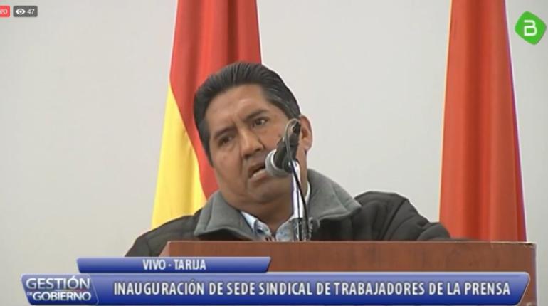 El ejecuticvo de la prensa, Héctor Aguilar. | Bolivia TV