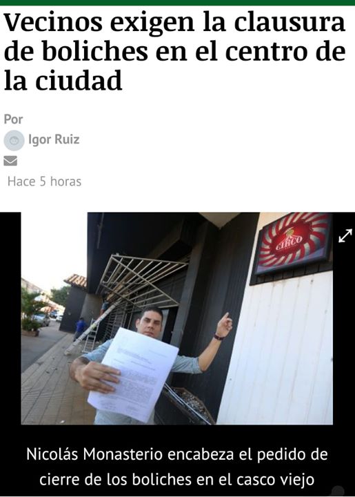 Se cansaron y están en GUERRA CONTRA LA JODA, RUIDOS y borrachera ruidos estruendosos,…