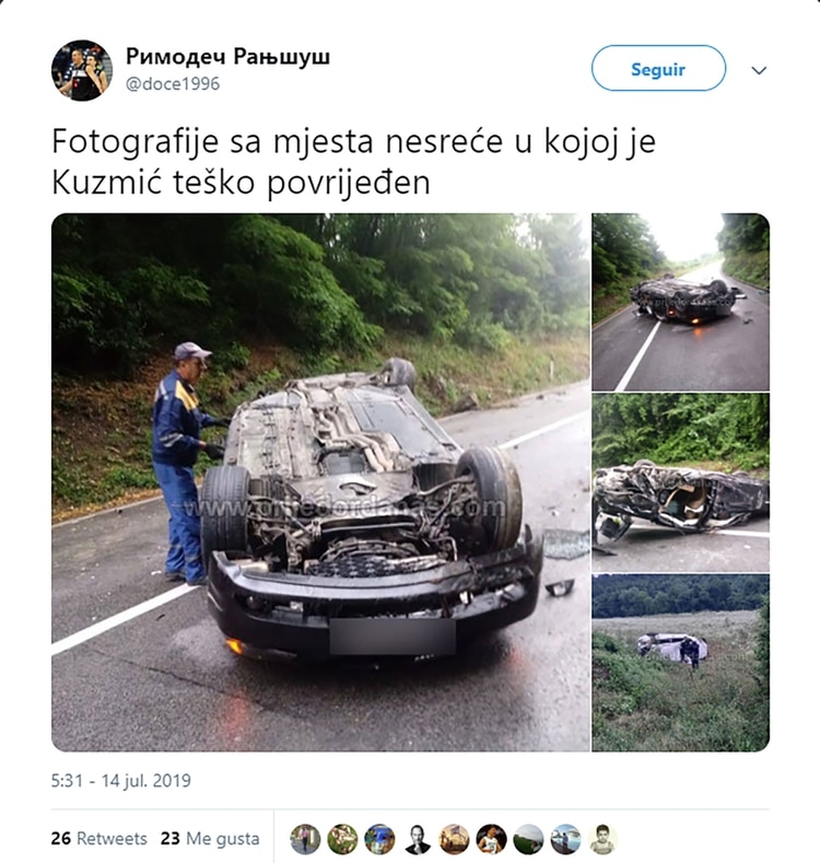 Así quedaron los vehículos involucrados en el accidente