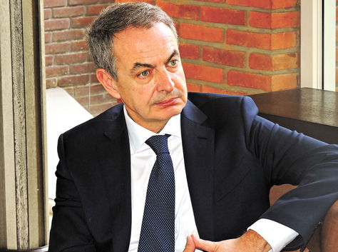 José Luis Rodríguez Zapatero, ex Presidente del Gobierno español, cuando estuvo por Santa Cruz.