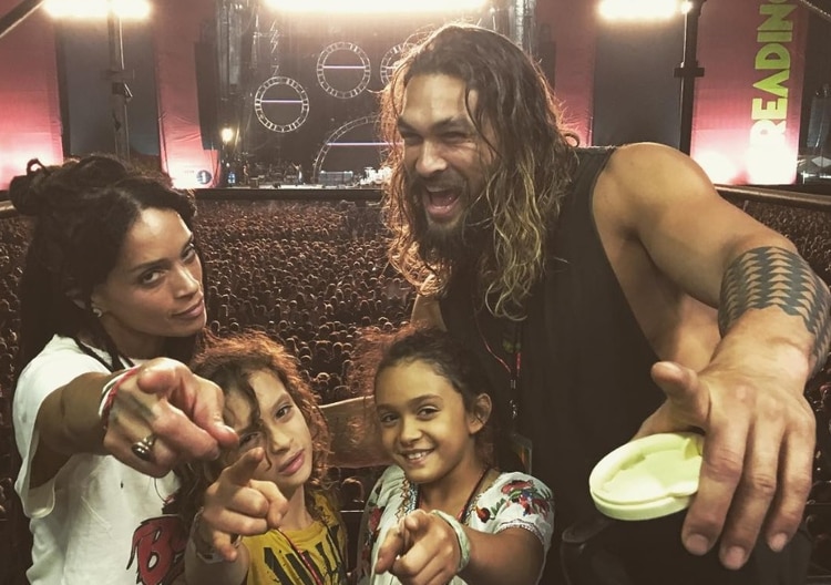 Jason Momoa y Lisa Bonet con sus hijos (Foto: Instagram Jason Momoa @prideofgipsy)