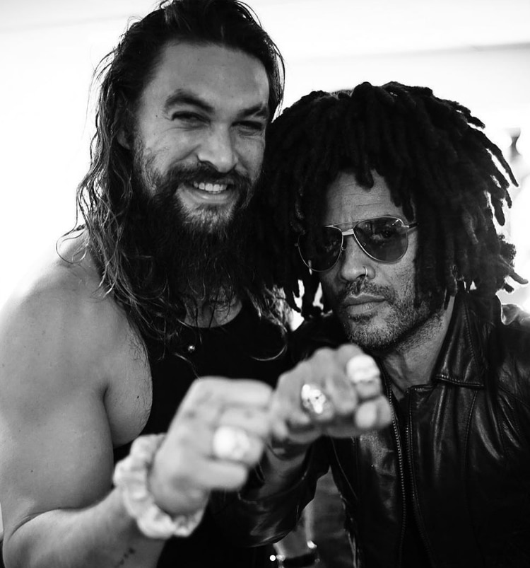 Jason Momoa le regaló a Kravitz un anillo de calaveras a juego con el suyo, con un valor simbólico (Foto: Instagram Jason Momoa @proudofgipsy)