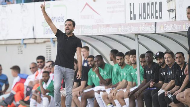 xavi debuto como entrenador con un empate en palamos al frente del al saad