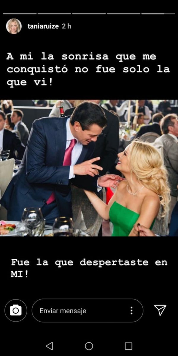 Éste es el primer mensaje que difunde Tania sobre su relación con Peña Nieto, quien hasta el momento no ha expresado nada de manera pública. (Foto: Instagram)