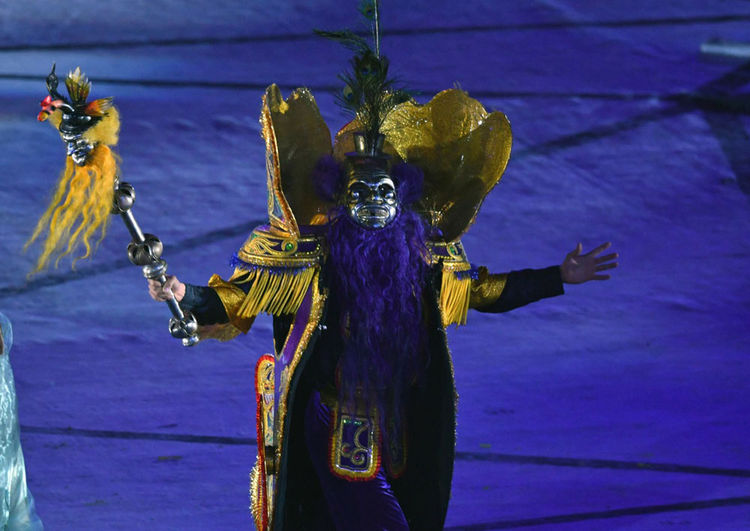La Morenada fue presentada en la inauguración como parte de la cultura peruana.
