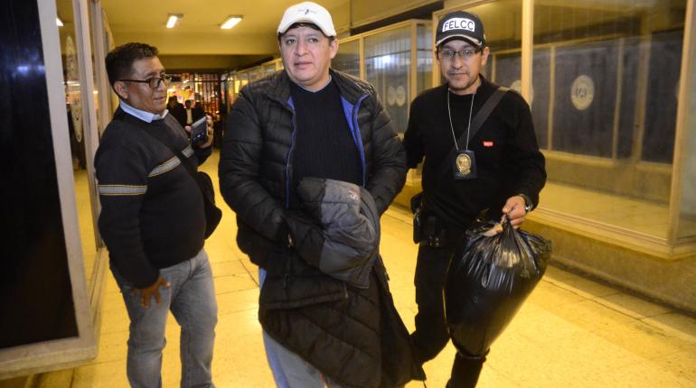 El exalcalde de Quillacollo Eduardo Mérida (c). | Rocha José