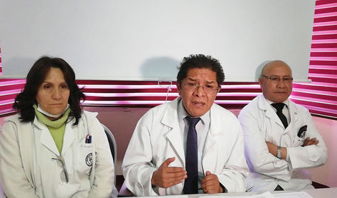 Conferencia de prensa de los médicos