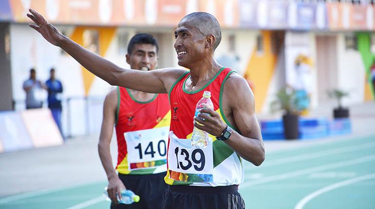 El atleta orureño Vidal Basco forma parte de los Tunkas. | LOS TIEMPOS