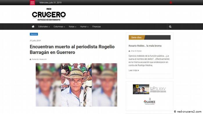 Rogelio Barragán, periodista mexicano asesinado