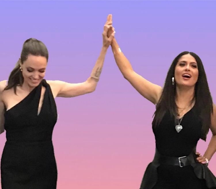 Angelina y Salma formarán parte de “The Eternals” (IG: salmahayek)