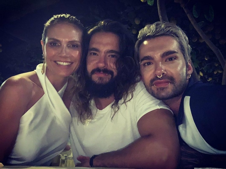 Heidi y los hermanos Kaulitz (IG: heidiklum)