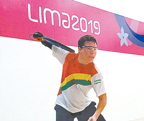 Carlos Keller del equipo Bolivia en los Juegos. Foto: Lima 2019