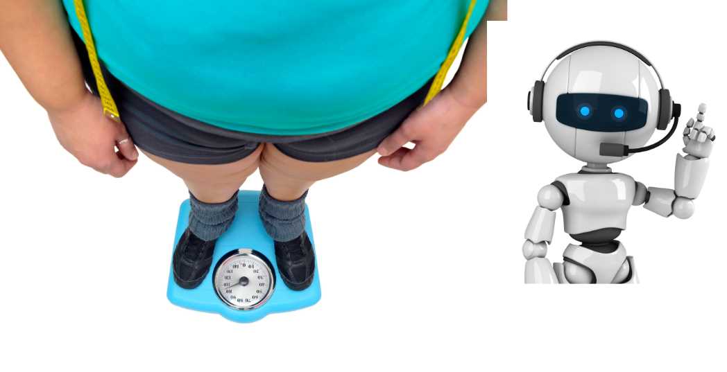 obeso con robot