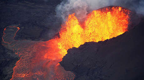Volcán de Kilauea en Hawái, EE.UU, el 5 de junio de 2018.