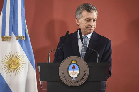El presidente Mauricio Macri durante una conferencia de prensa. Foto: Archivo-AFP