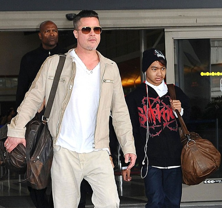 Brad Pitt y Maddox (Startraks Photo)