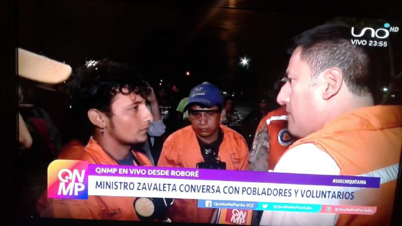 En Roboré increpan a ministro Zavaleta